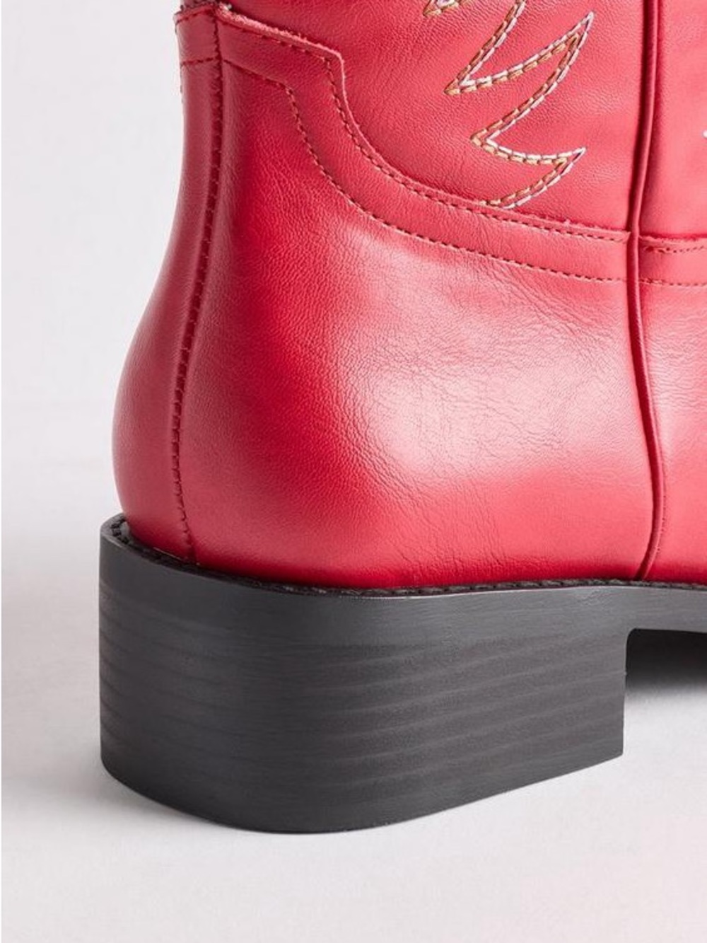 Torrid Red Block Heel Western Boots - New! - Size 10WW - Picture 3 of 7